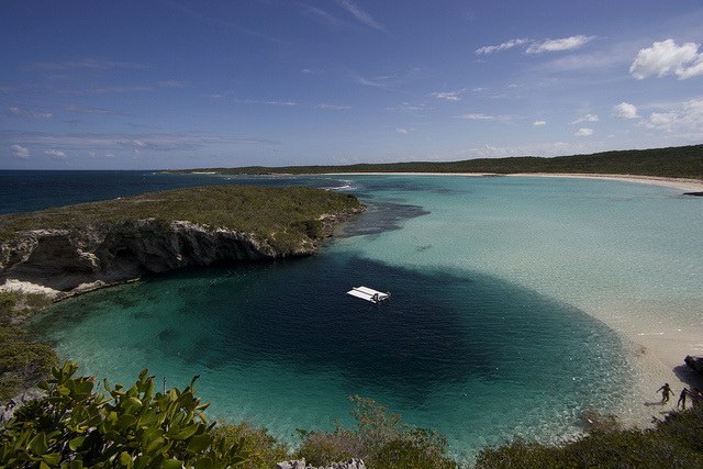 Deans Blue Hole from Above